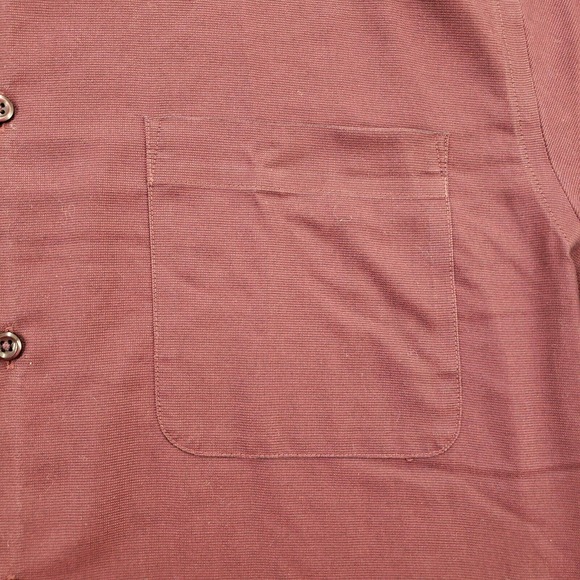 Pronto Uomo Shirt Mens 14.5 32‎ 33 Red Long Sleeve Casual Button Up - Picture 7 of 11